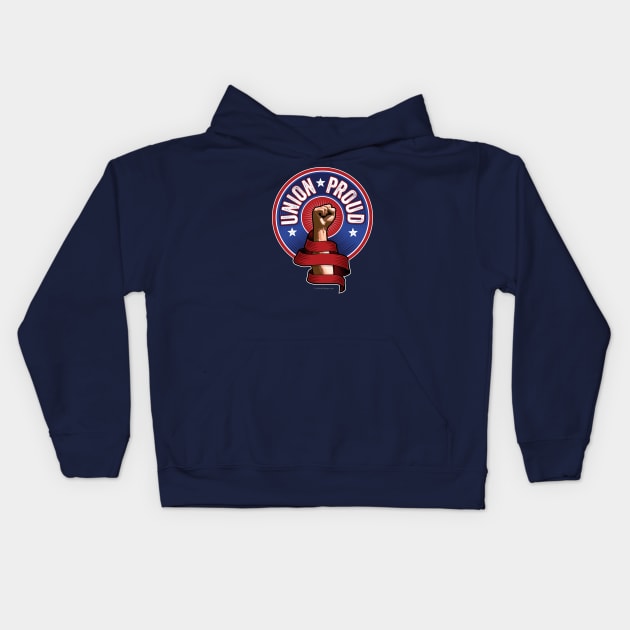 Union Proud Kids Hoodie by eBrushDesign